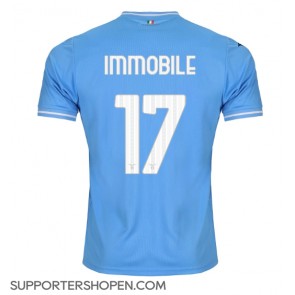 Lazio Ciro Immobile #17 Hemma Matchtröja 2023-24 Kortärmad